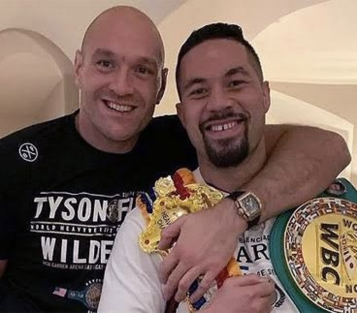 Тайсон Фьюри переживал за Джозефа Паркера в бою с Уордли